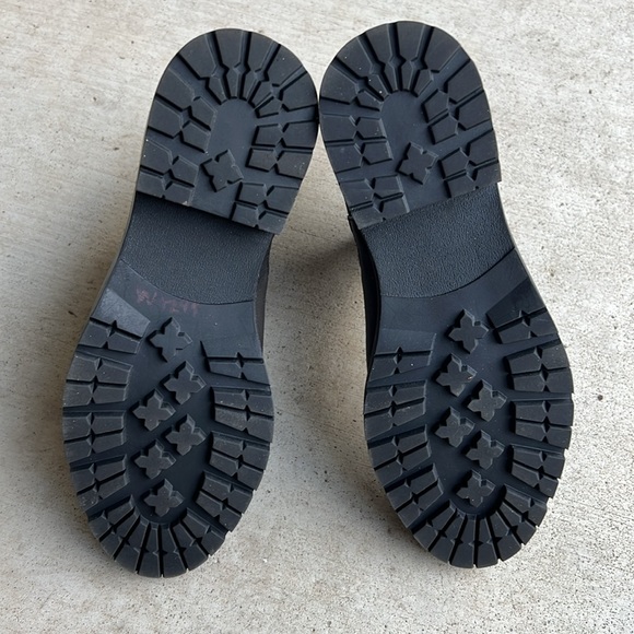 Steve Madden Womens Leopold Black Leather Round Toe Chelsea Boots Shoes Size 6 - Picture 5 of 5